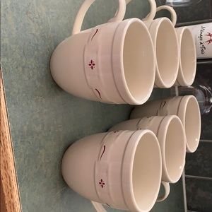 6 Longaberger Jumbo mugs